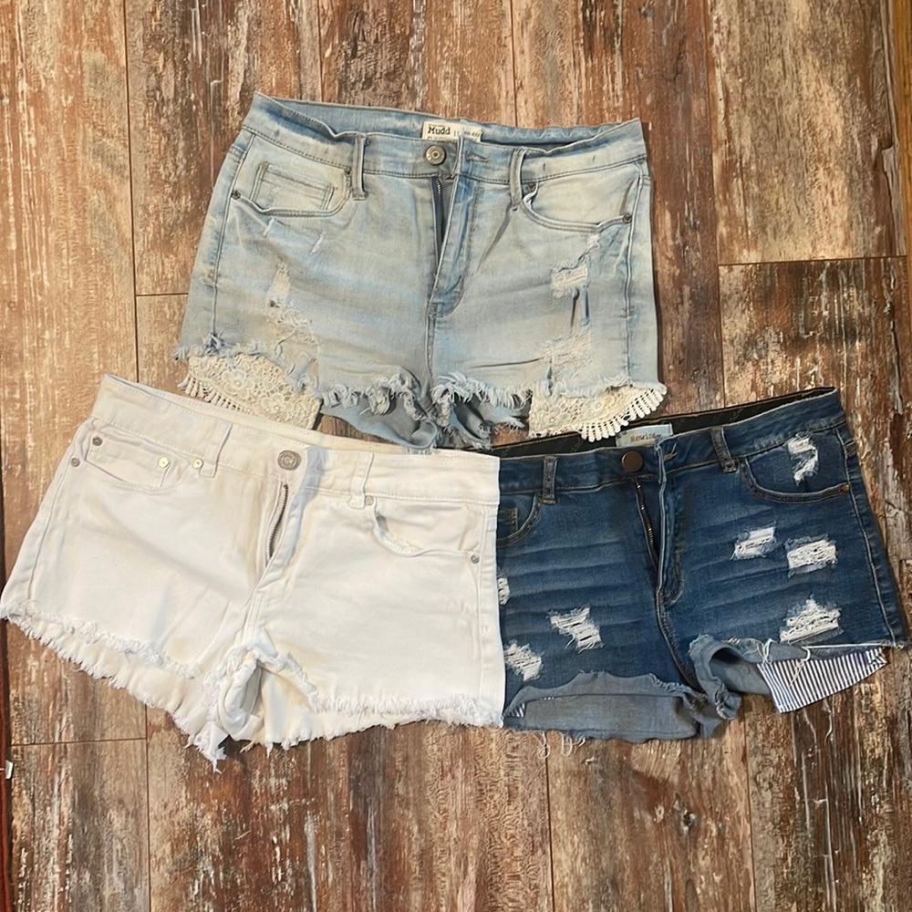 Stretch jeans shorts